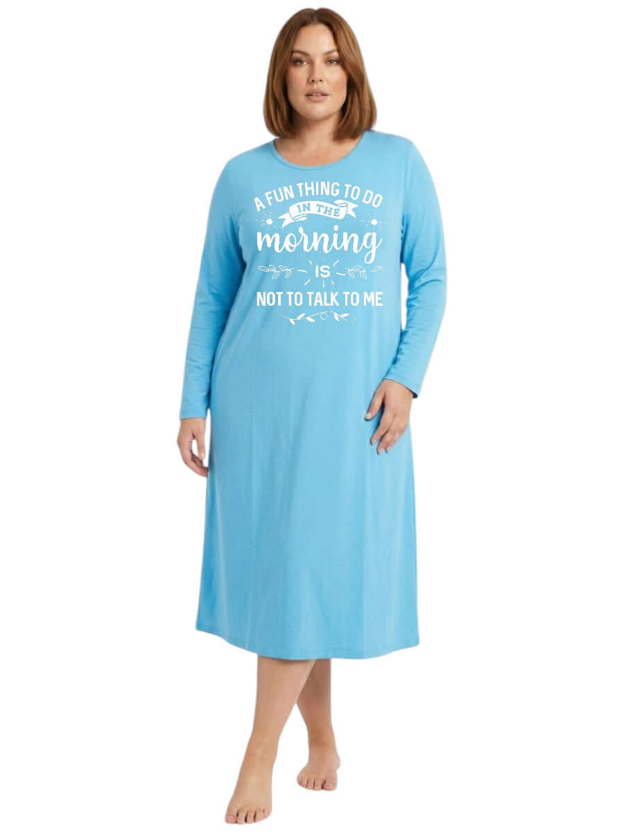A Fun Thing To Do In The Morning Is Not To Talk To Me  - Custom Sleep Tee - White