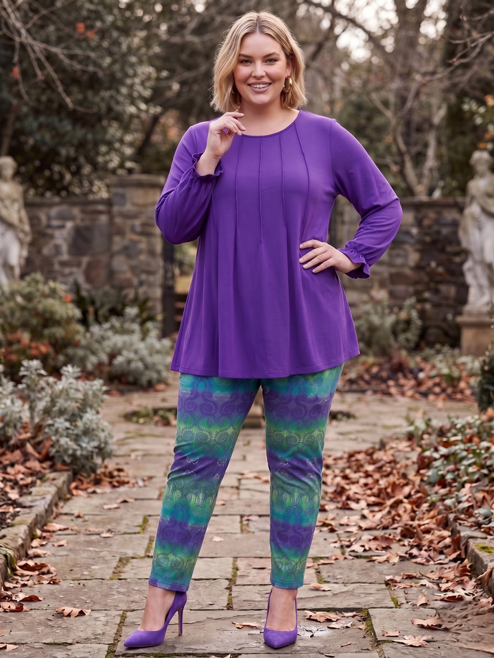 Atlas Leggings - Purple Print