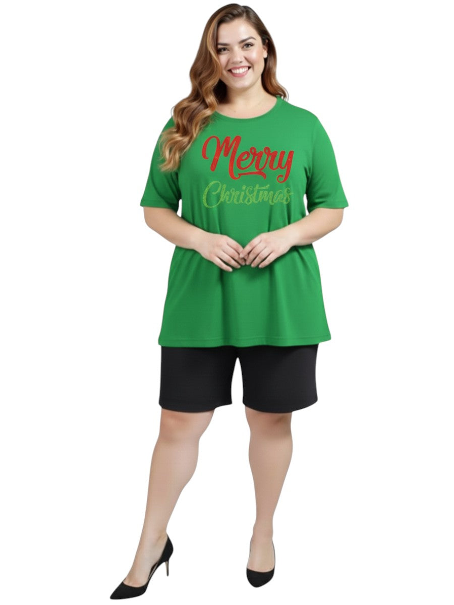 Everyday Tee - Green - Cotton Spandex