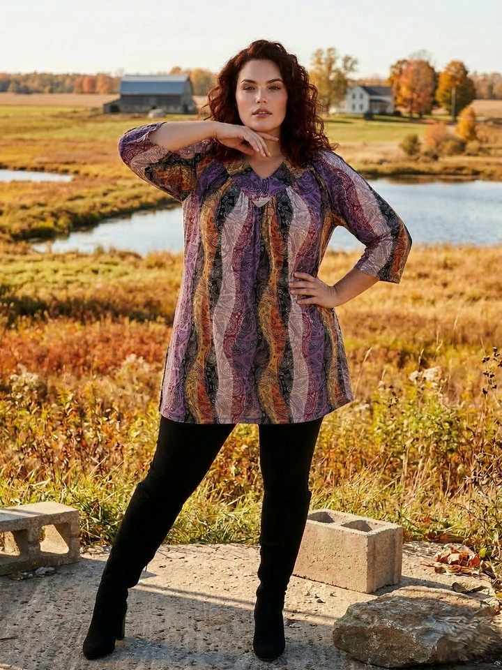 Hyland Fields Tunic - Multi Print
