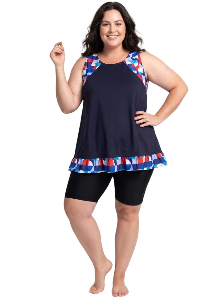 Hydra Bay Swim Cami - Print
