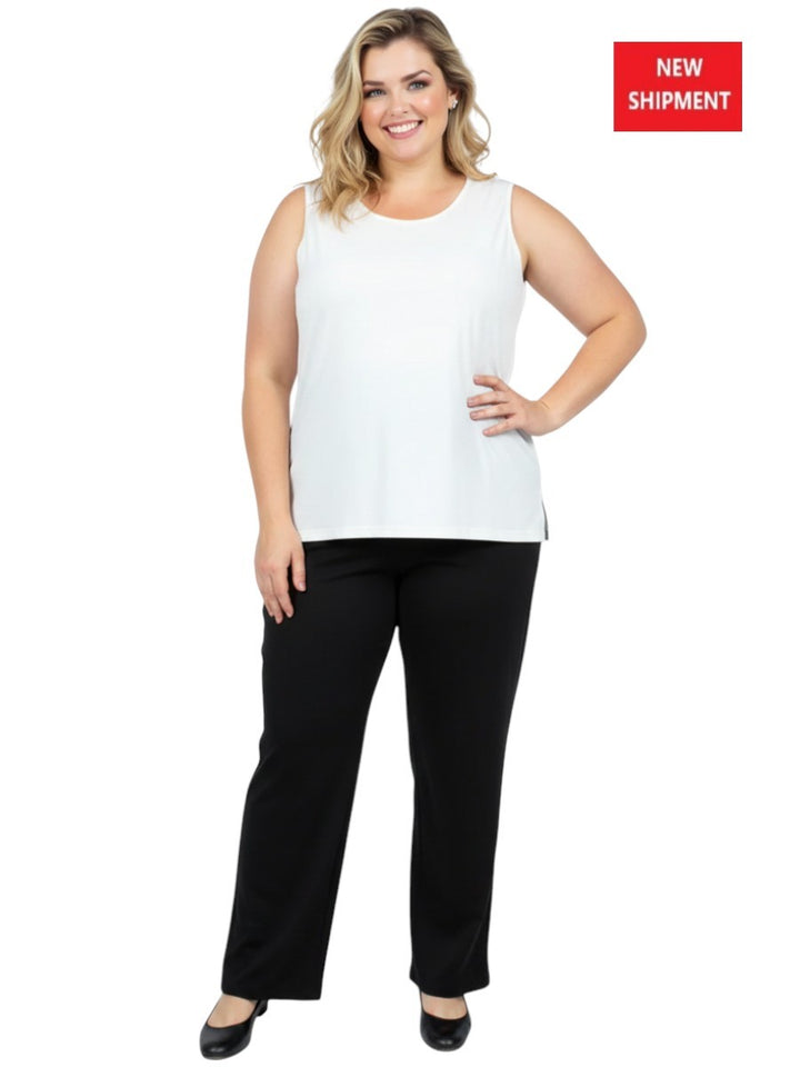 Round Neck Cami - Ivory