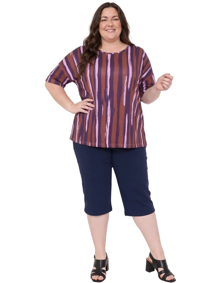 Jersey Capri - Navy