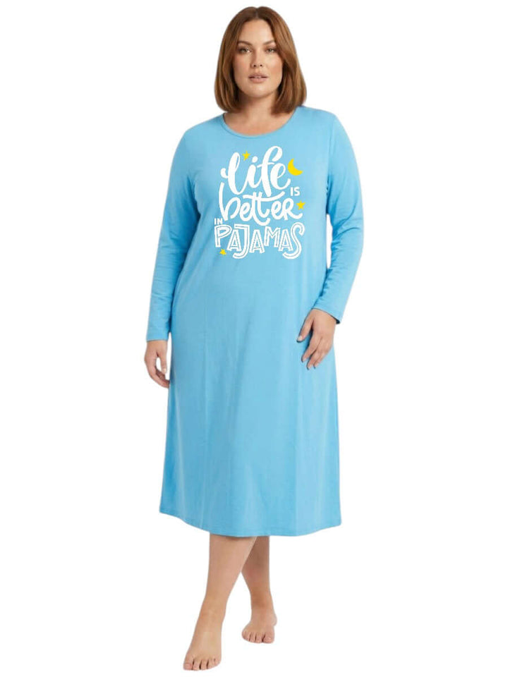 Life Is Better In Pyjamas - Custom Sleep Tee - White