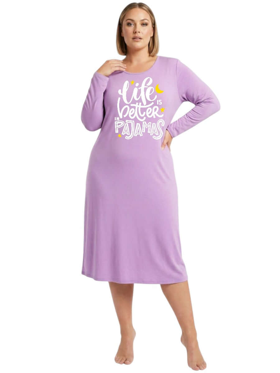 Life Is Better In Pyjamas - Custom Sleep Tee - White