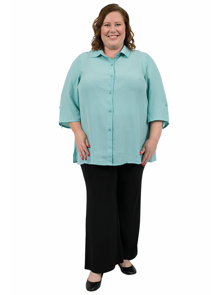 Echoes Classic Blouse - Teal*