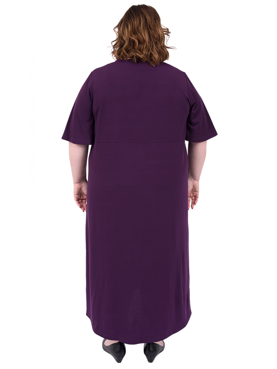 Purple Light Empire Dress - Purple*