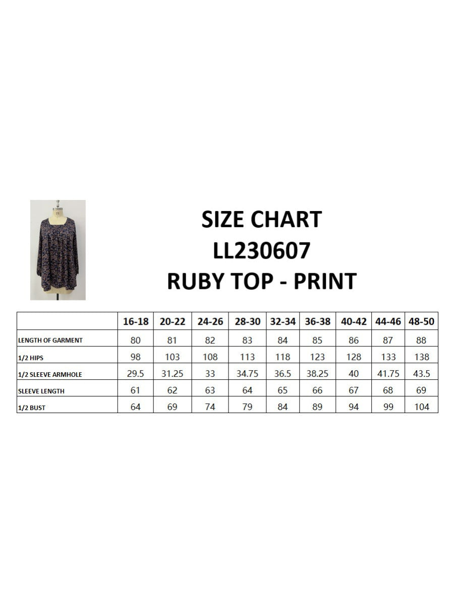 Ruby Top - Print