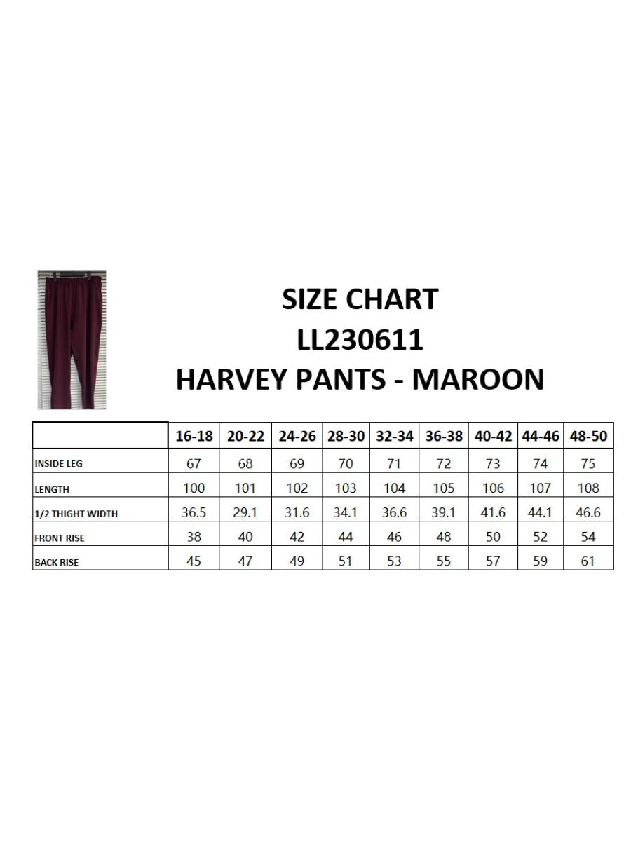 Harvey Pants - Maroon