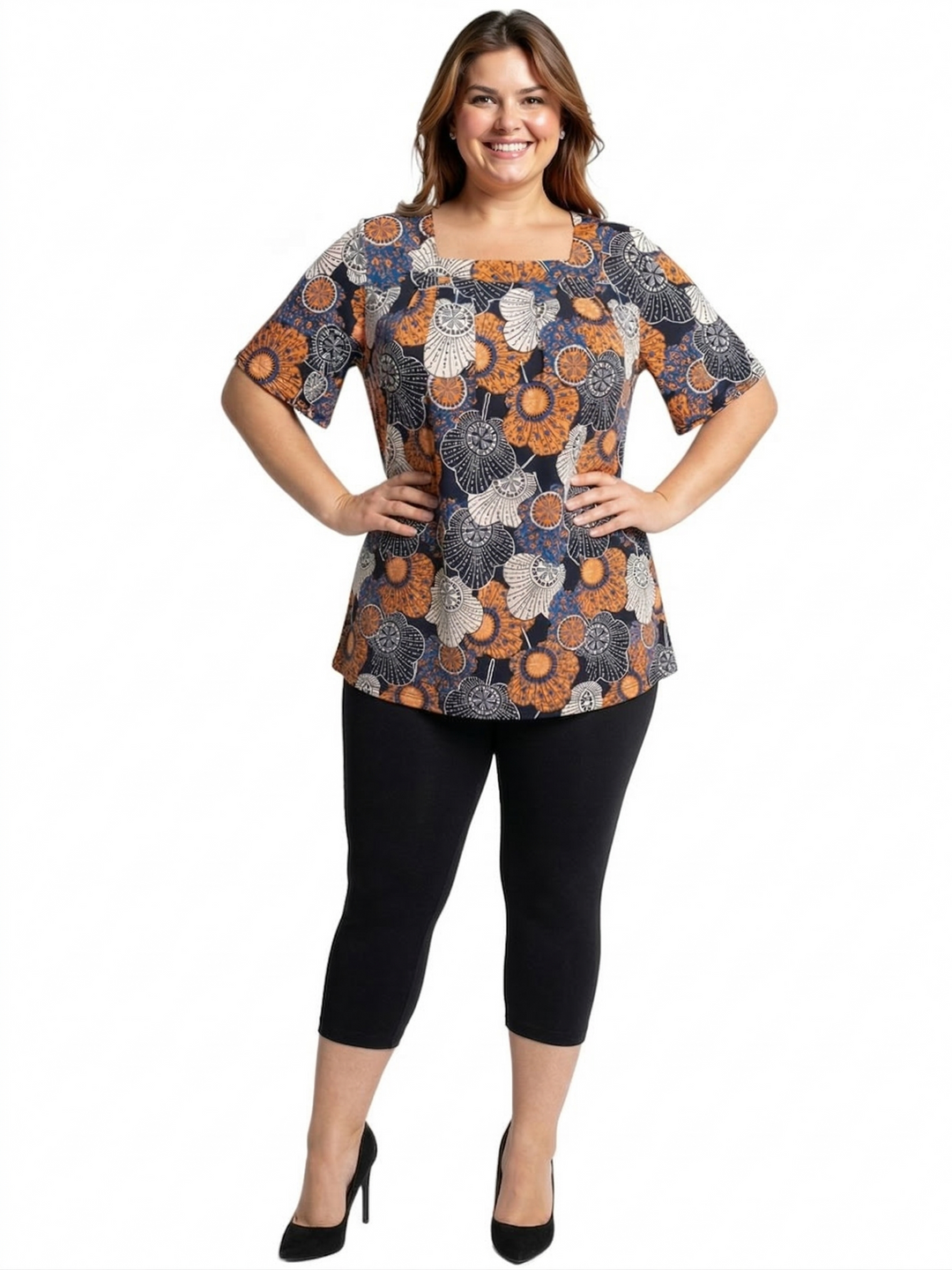 3/4 Leggings - Black