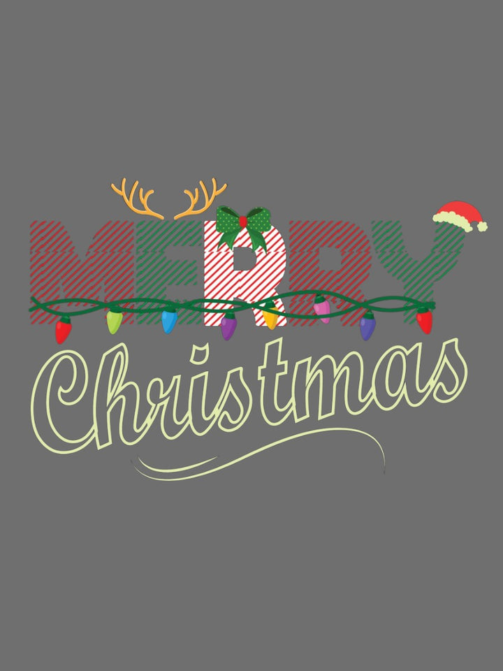 Glowing Merry Christmas - Custom Print Tee