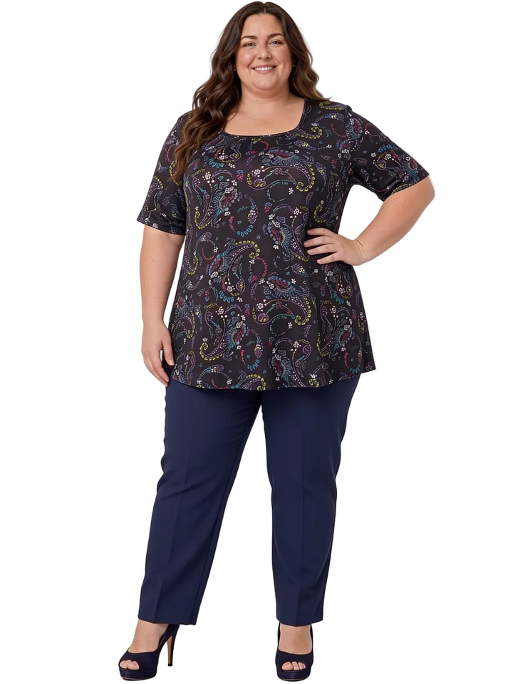 Crepe Pants- Navy