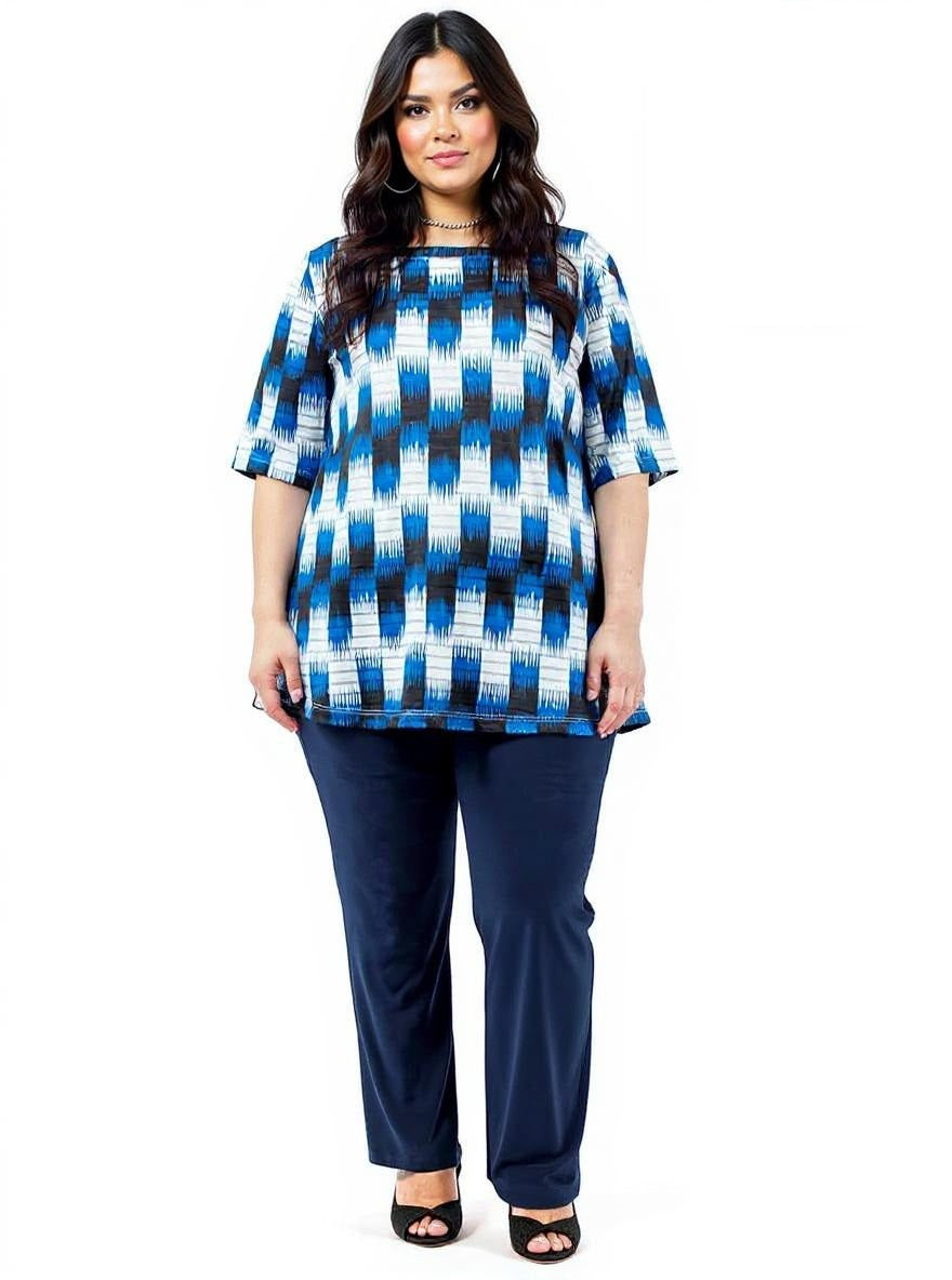 Regal Blue Top - Print*