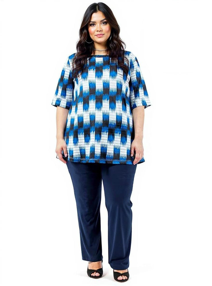 Regal Blue Top - Print*