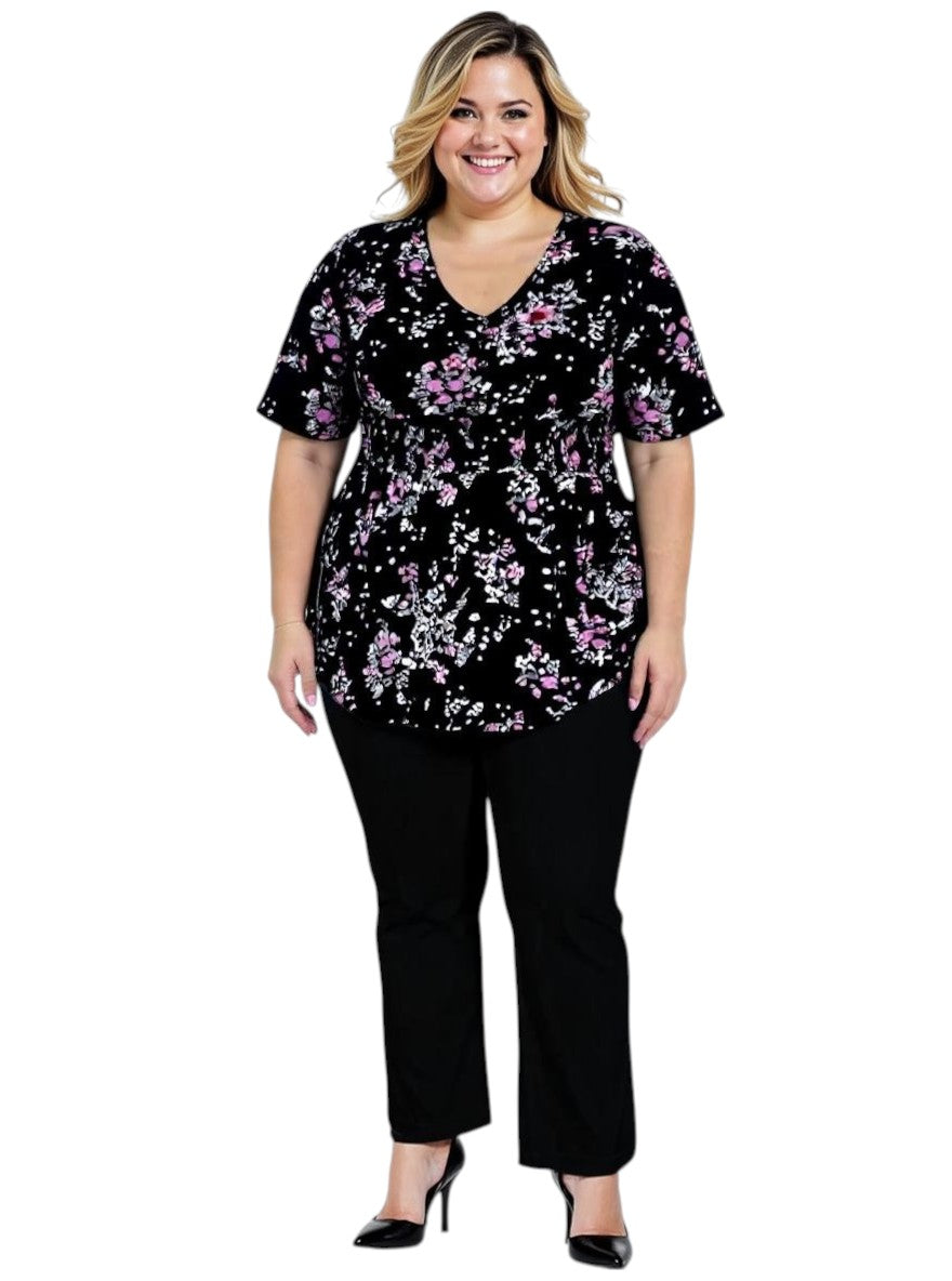 Sutton Top - Black Print