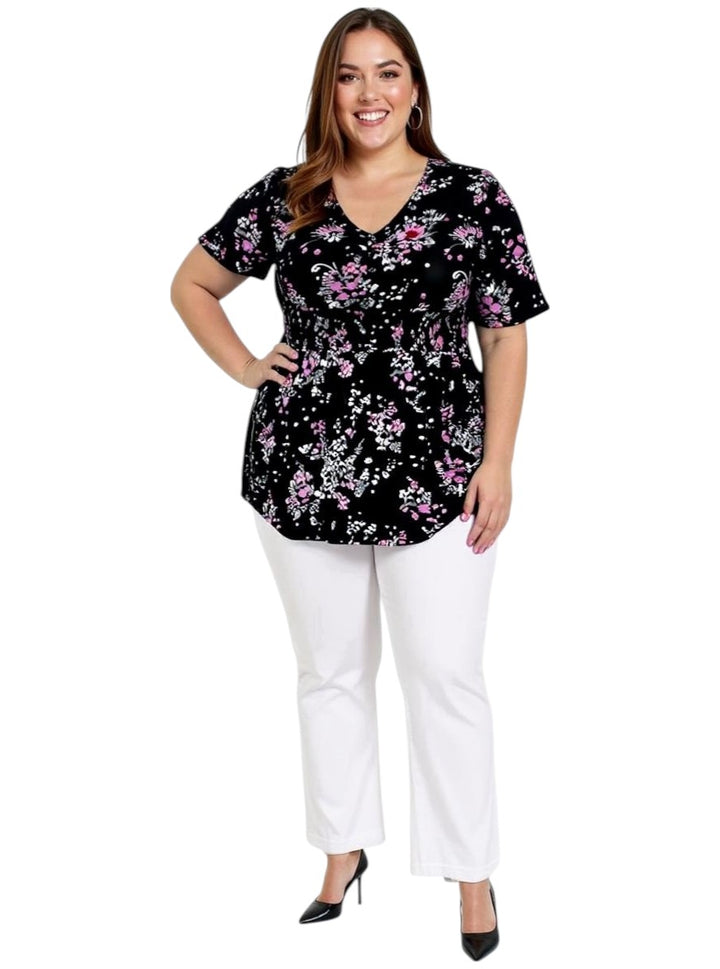 Sutton Top - Black Print