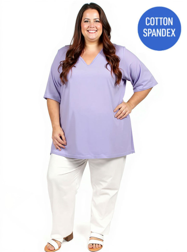 Everyday V-Neck Tee - Wisteria*