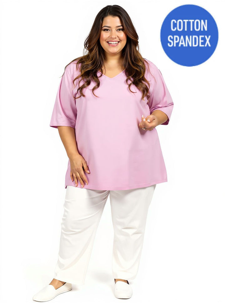 Everyday V-Neck Tee - Cherry Blossom*