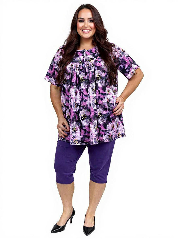 3/4 Kora Leggings - Vivid Violet*