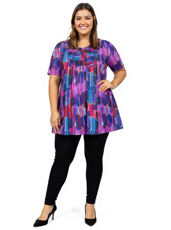 Candlewood Top - Purple Print*