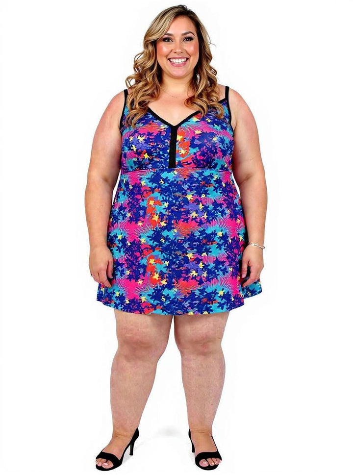 Sea Bed Swim Dress - Print**