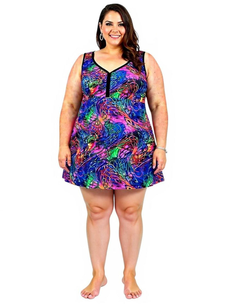 Mermaids Delight Swim Dress - Print*