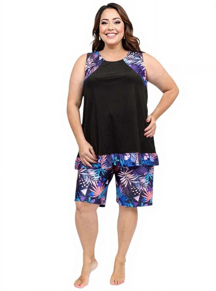 Kala Springs Swim Cami - Blue Print