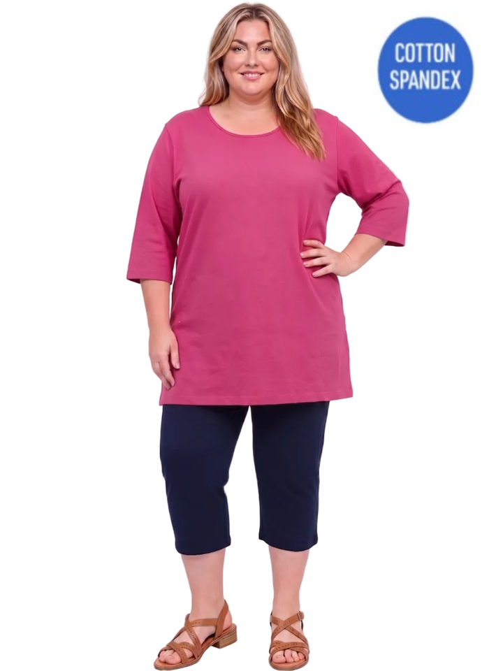Everyday Tee - Pink - Cotton Spandex