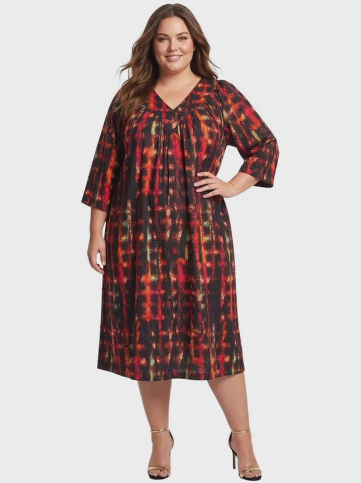 Lathena Dress - Black Print