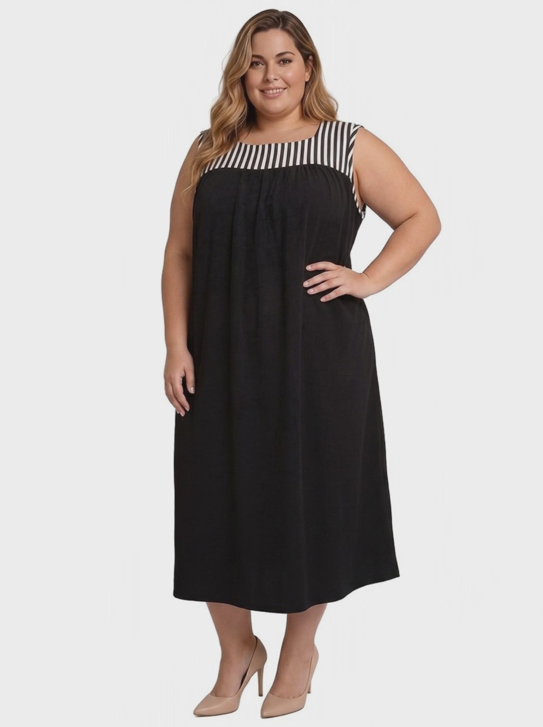 Arlo Terry Towelling Dress - Black