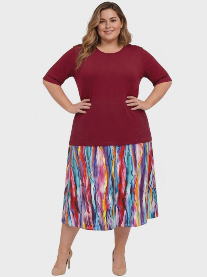 Luna Skirt - Multi Print