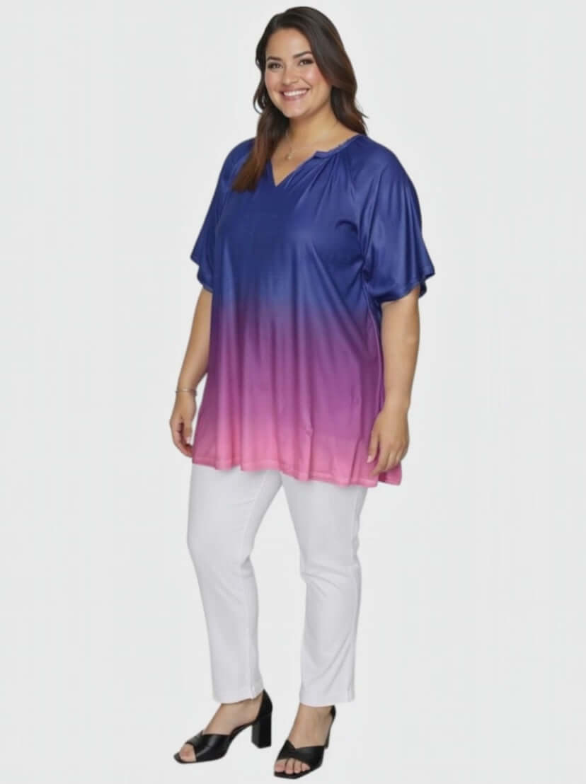 Romy Top - Pink Ombre