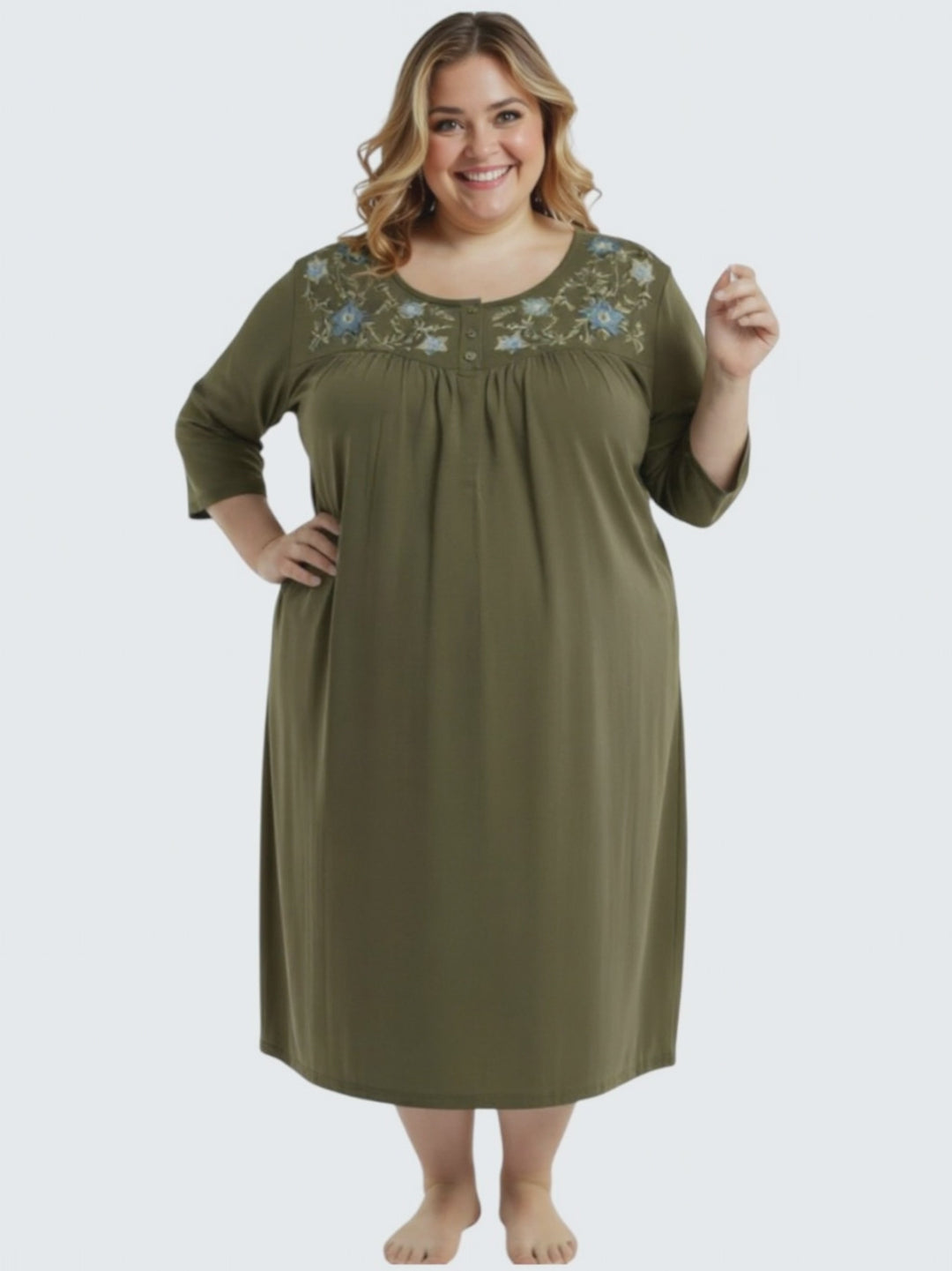 Lovejoy Nightie - Forrest Green
