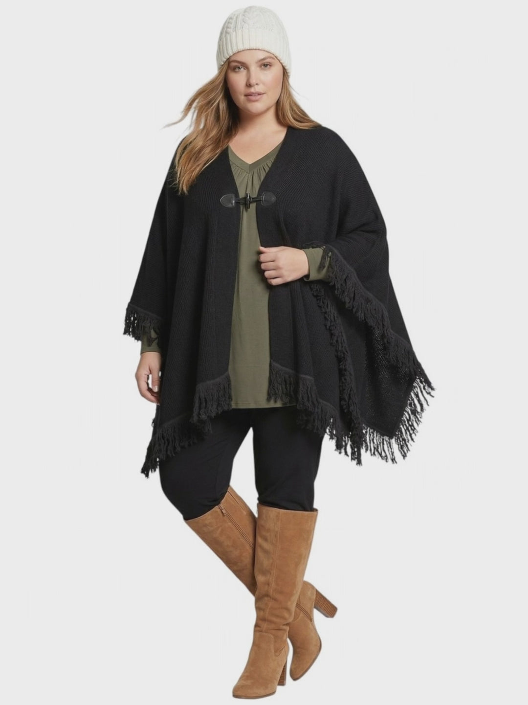Boston Poncho - Black