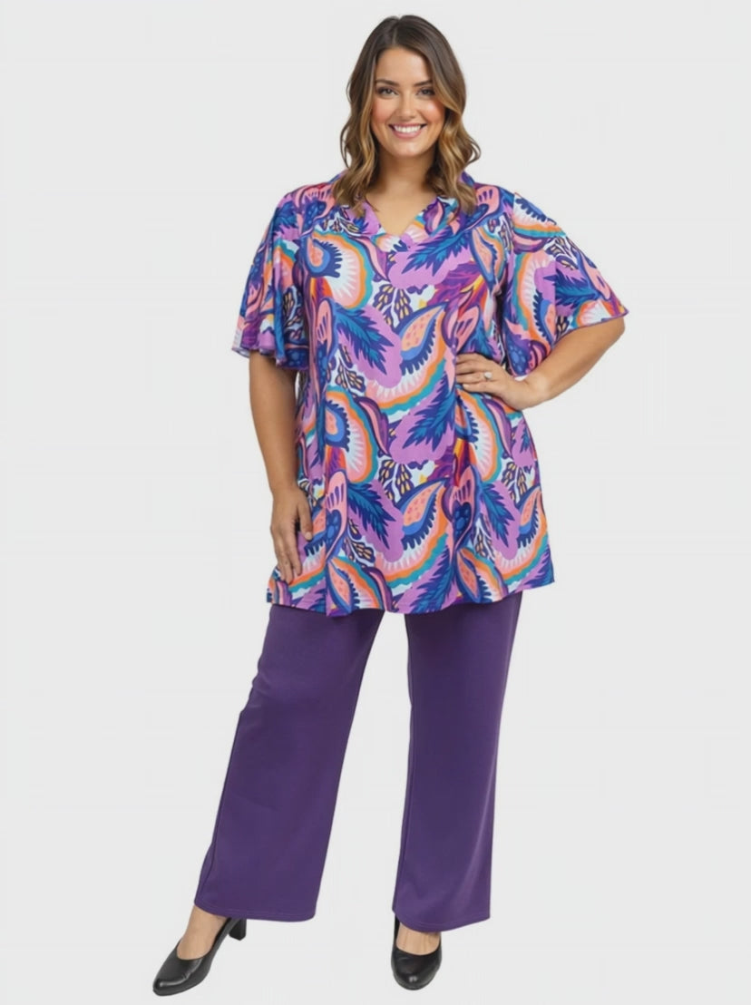 Sybil Ponte Pants - Purple*