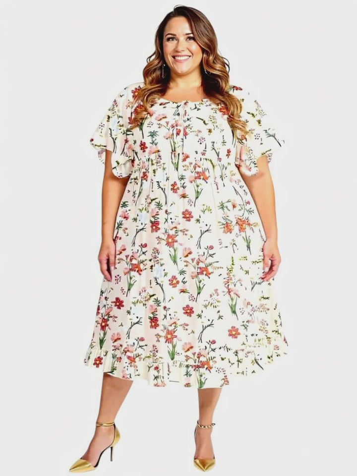 Trinity Dress - Apricot Print*