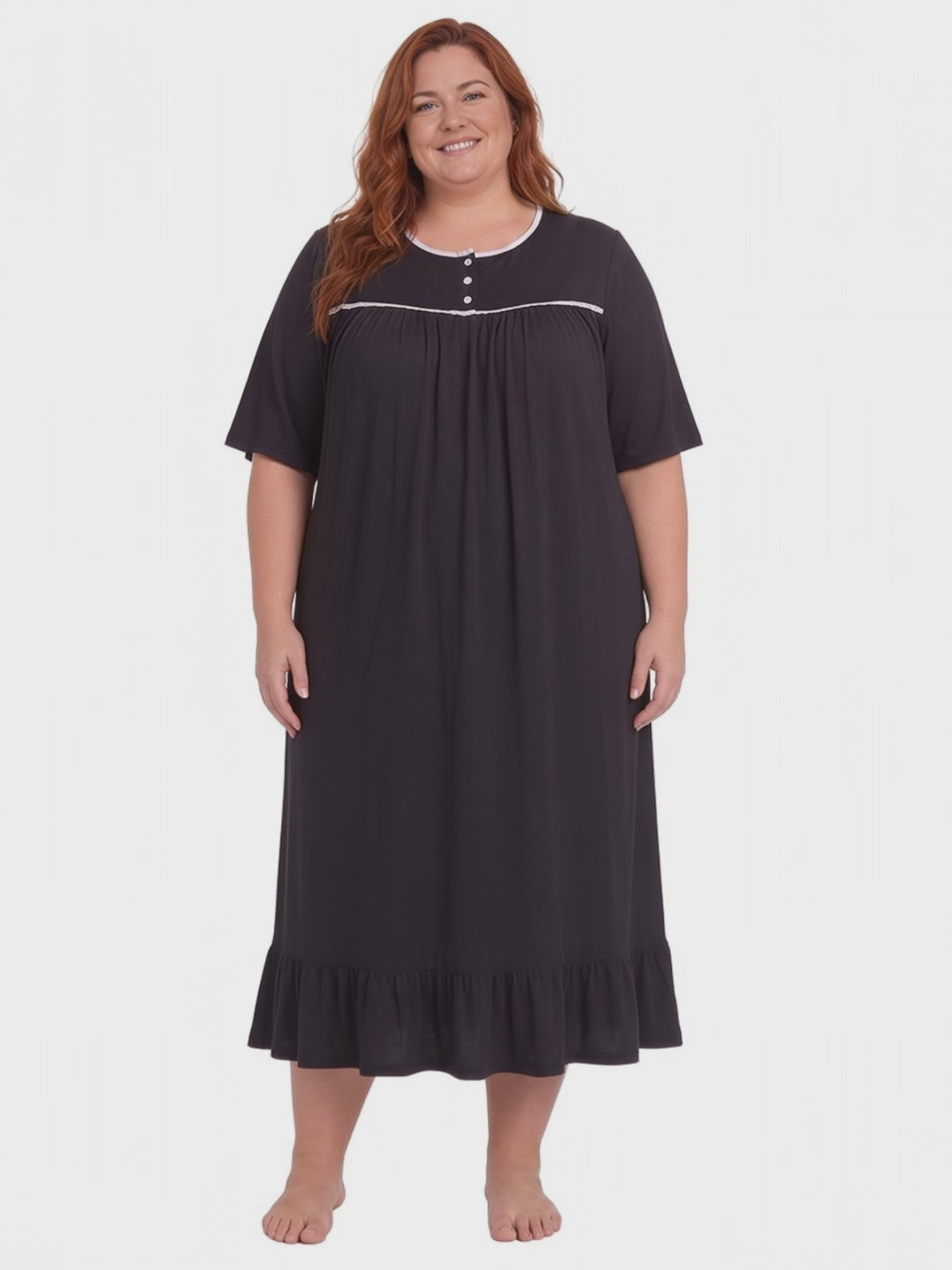 Paxton Nightie - Black Print
