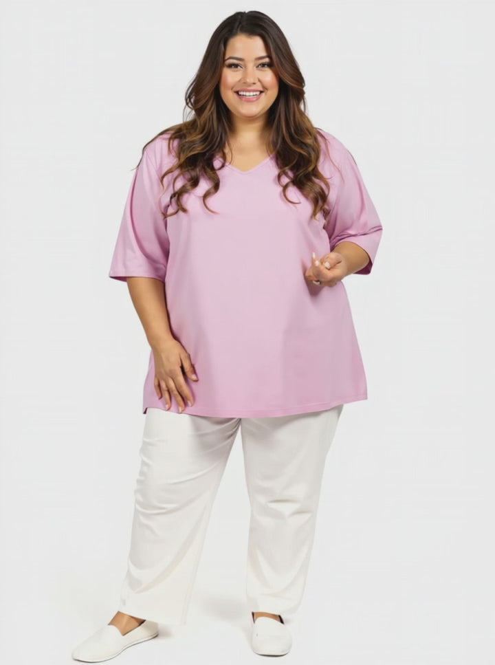 Everyday V-Neck Tee - Cherry Blossom*