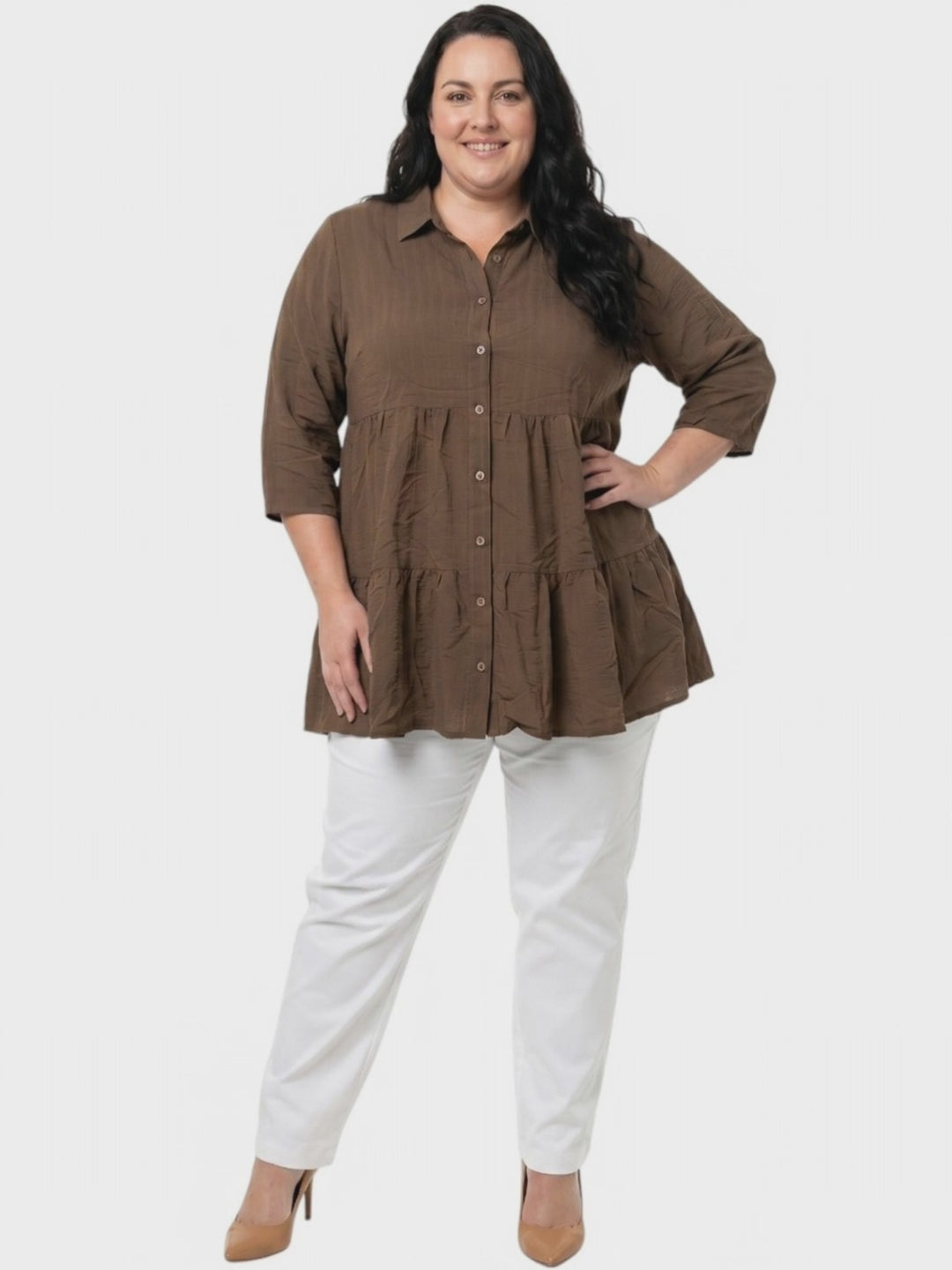 Beckett Blouse - Chocolate