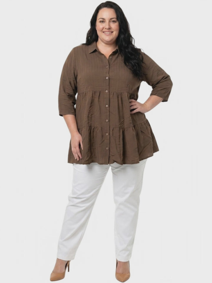 Beckett Blouse - Chocolate