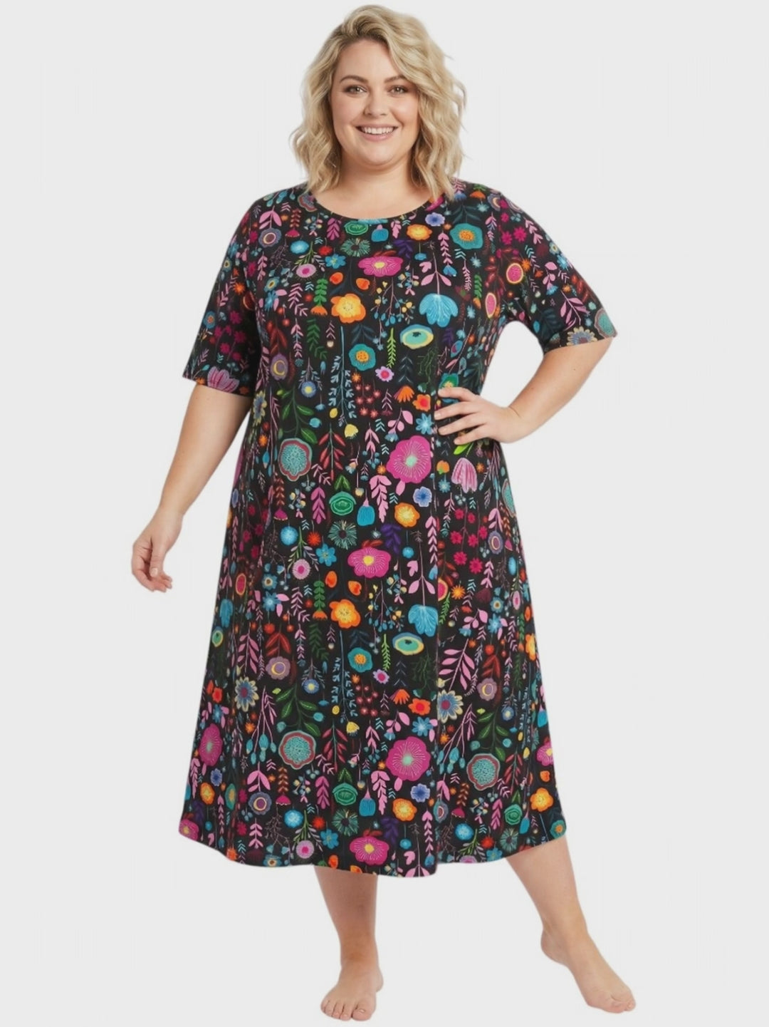 Loyal Nightie - Black Print