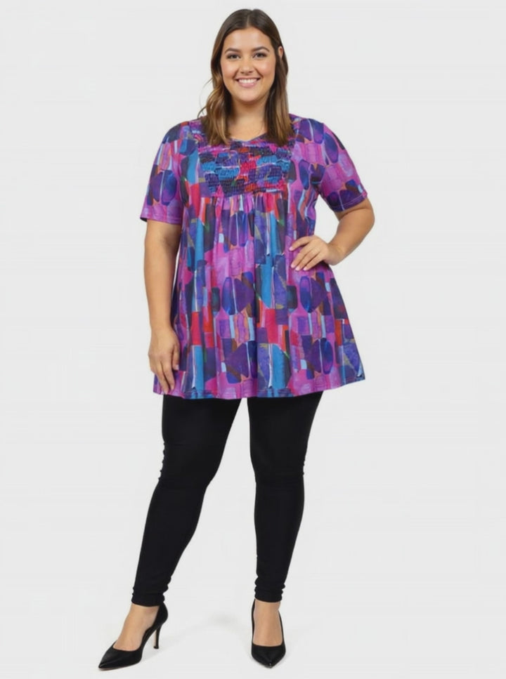 Candlewood Top - Purple Print*