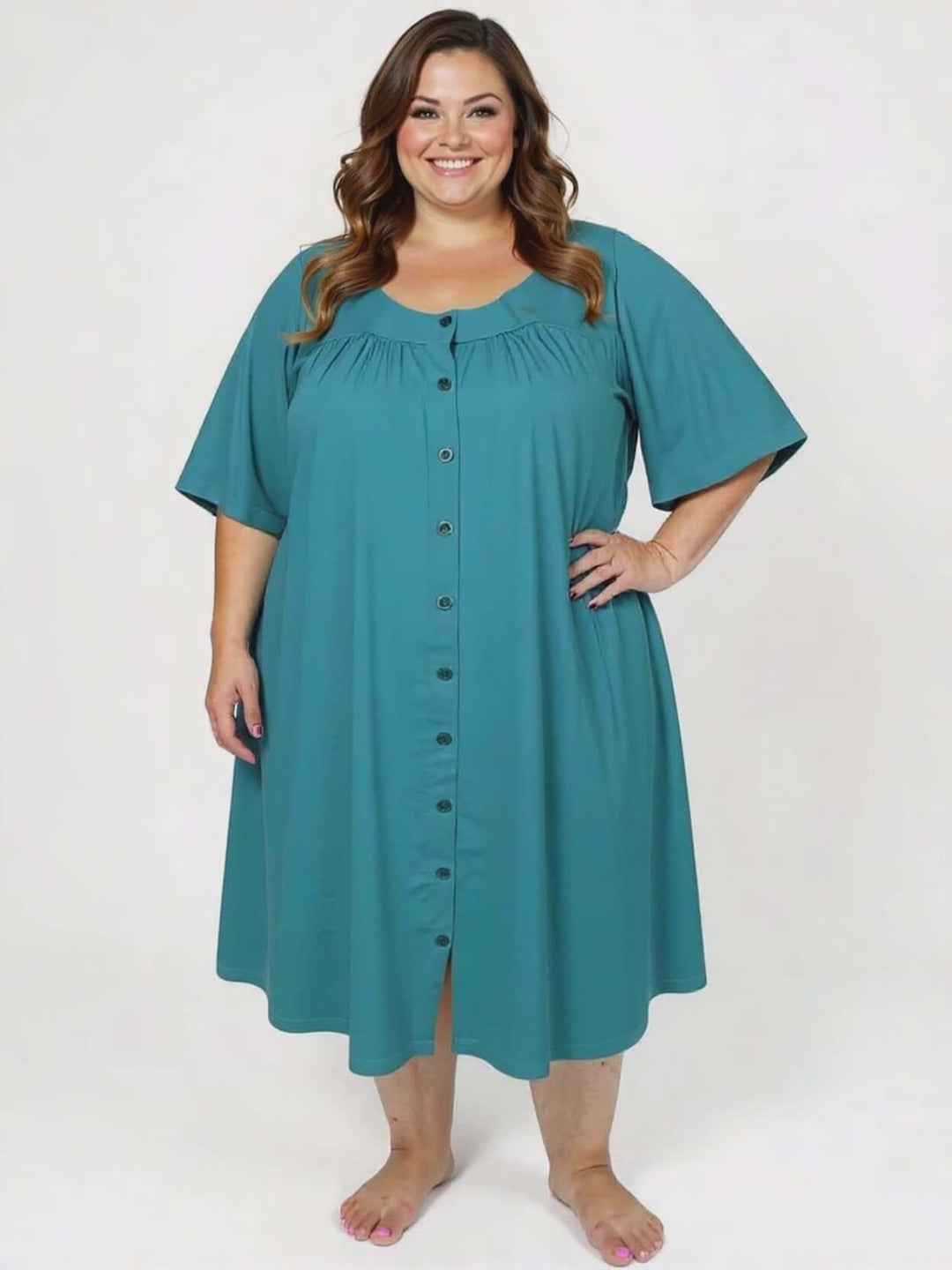Spring Dressing Gown - Teal