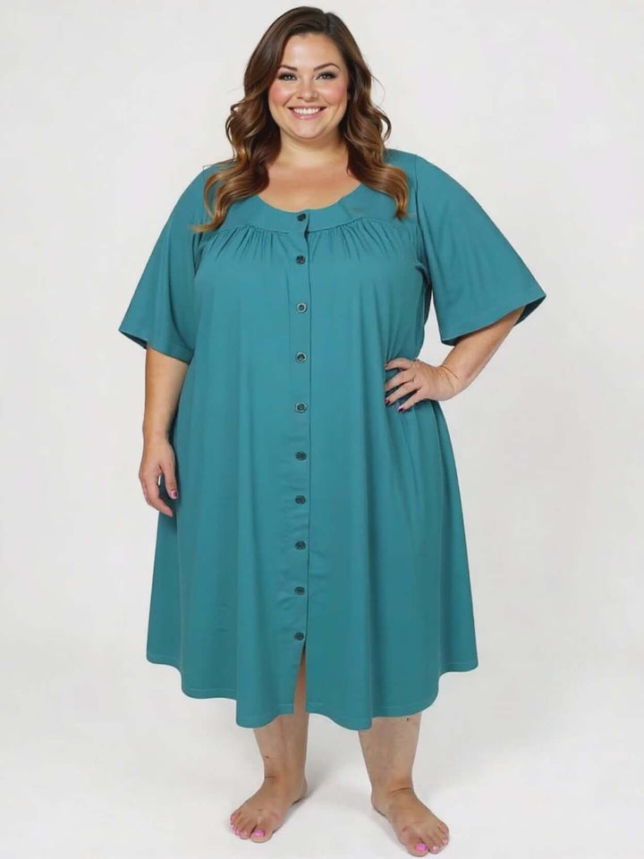 Spring Dressing Gown - Teal