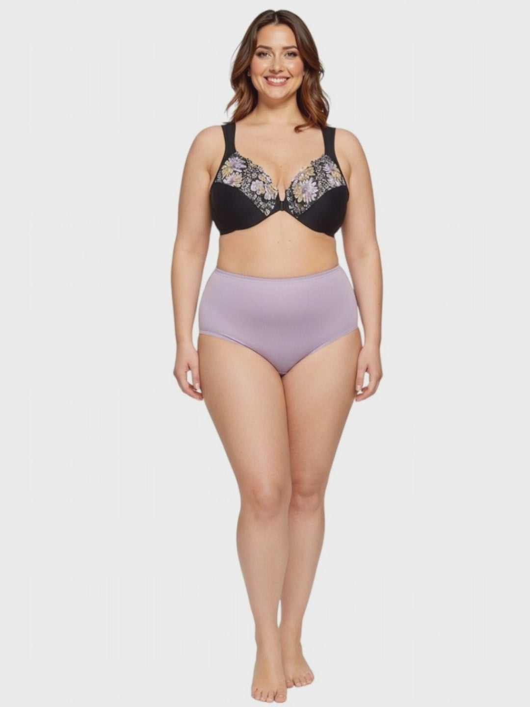 Full Briefs - BCS1010 Cotton Spandex - Purple