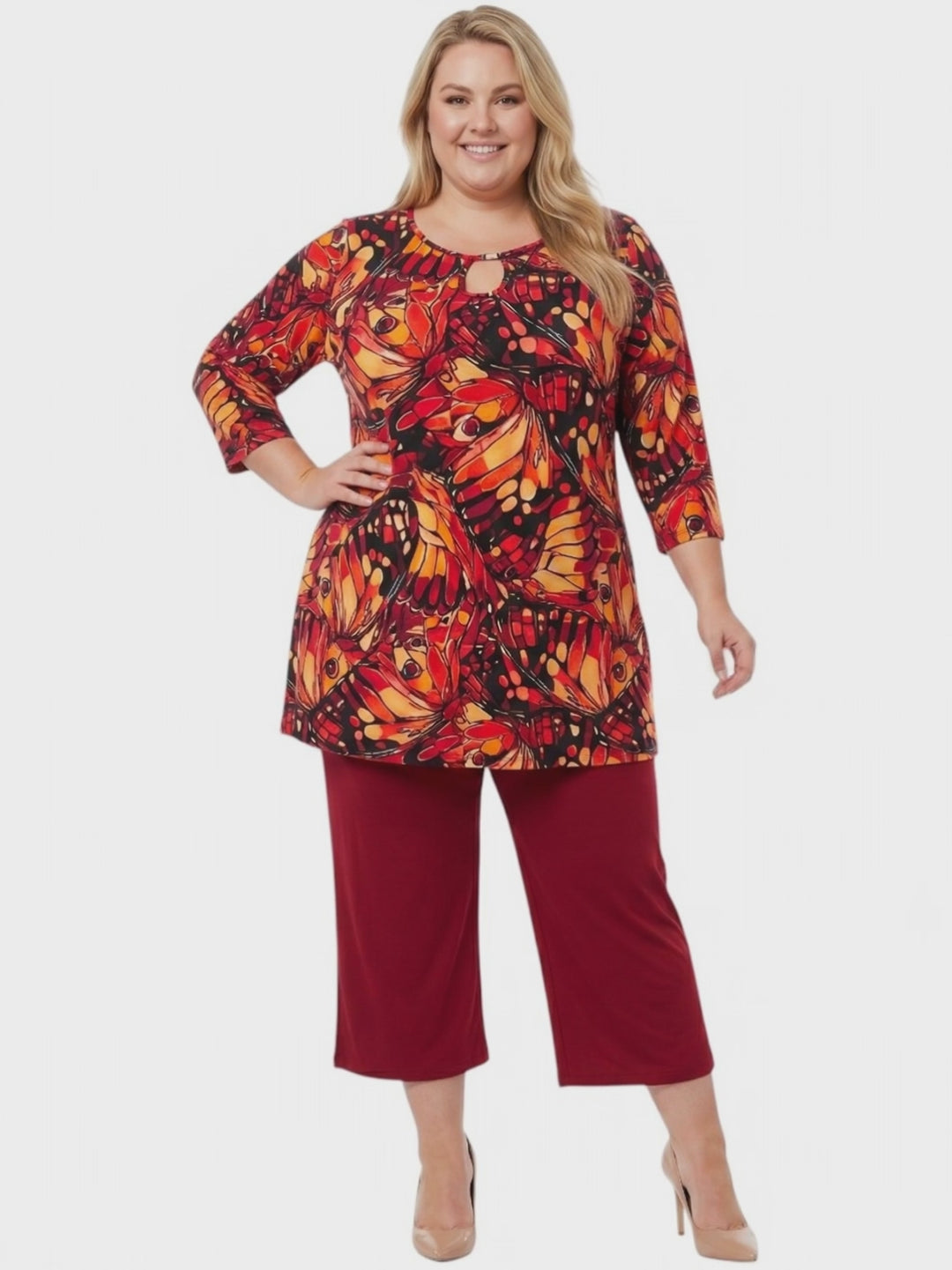 Griffen Keyhole Tunic - Print