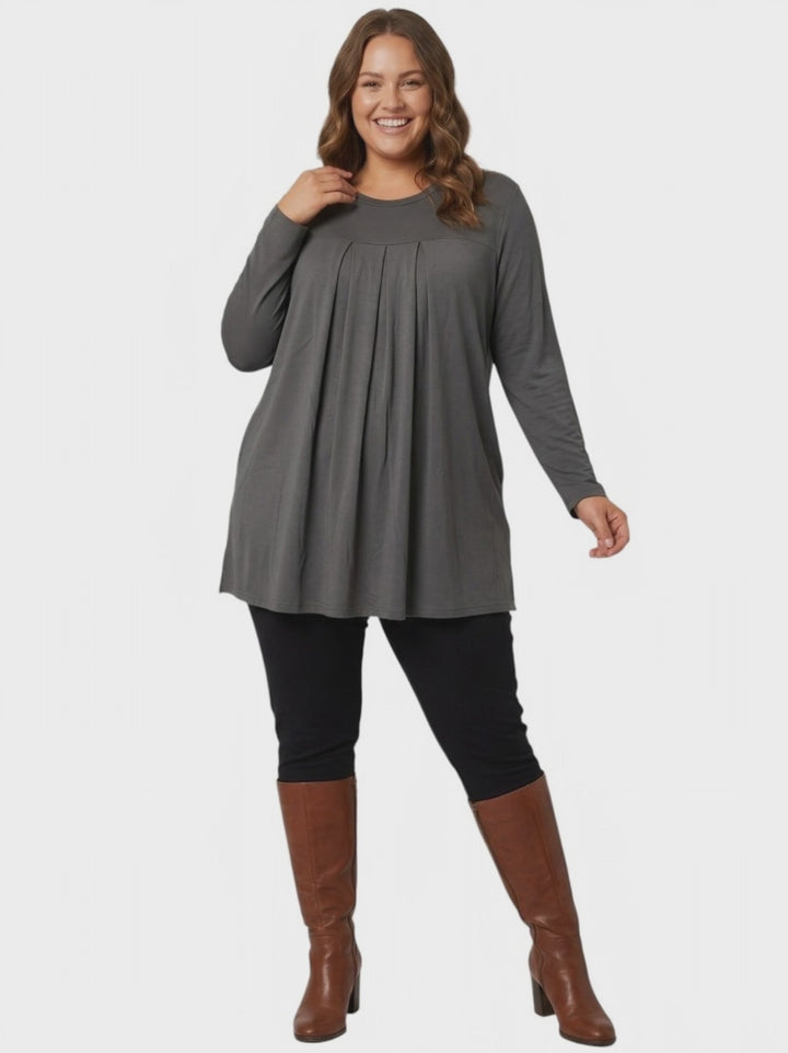 Musgrove Top - Olive Grey