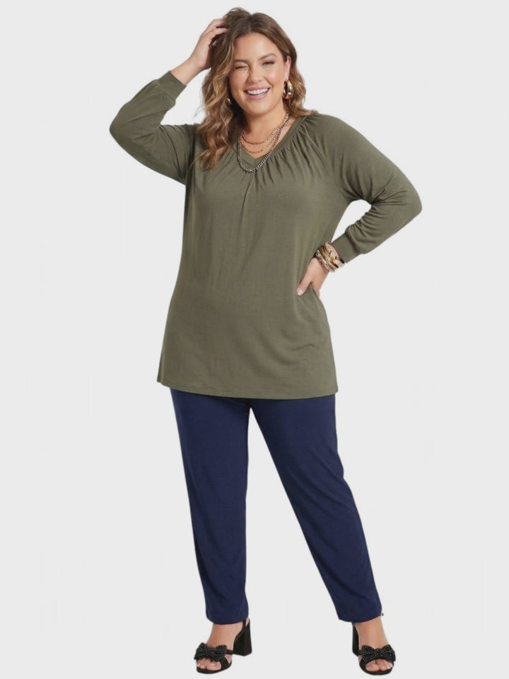 Montez Top - Olive Green
