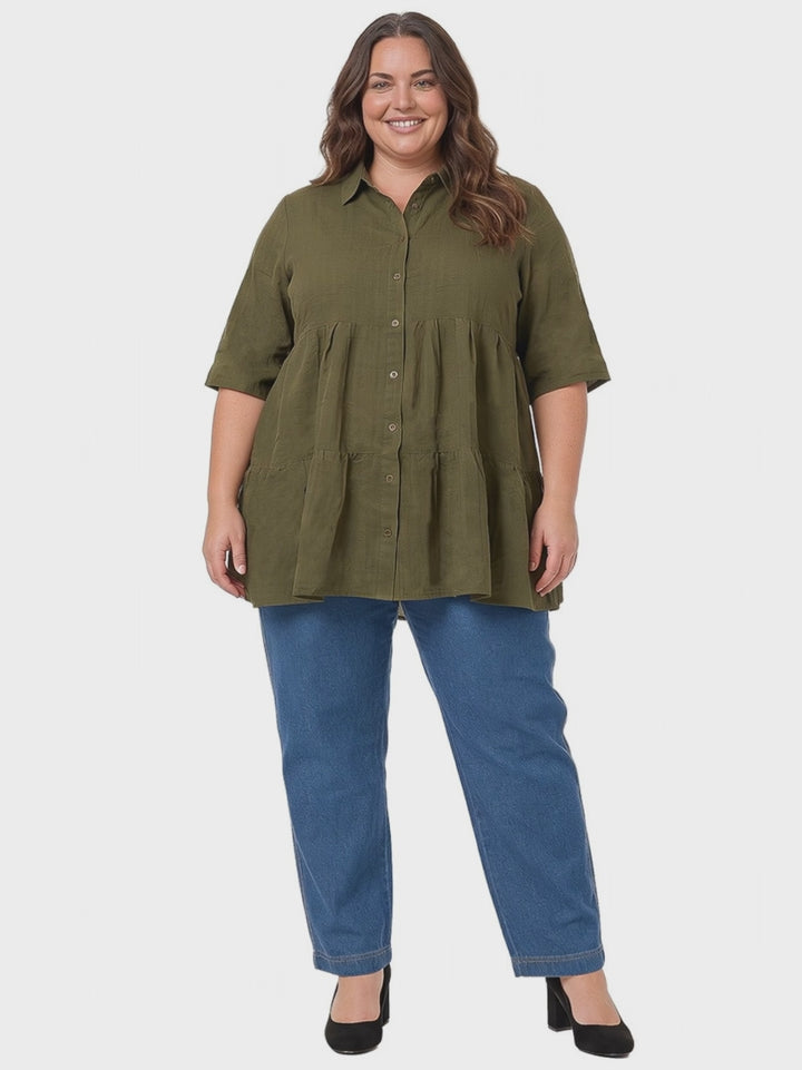 Beckett Blouse - Olive