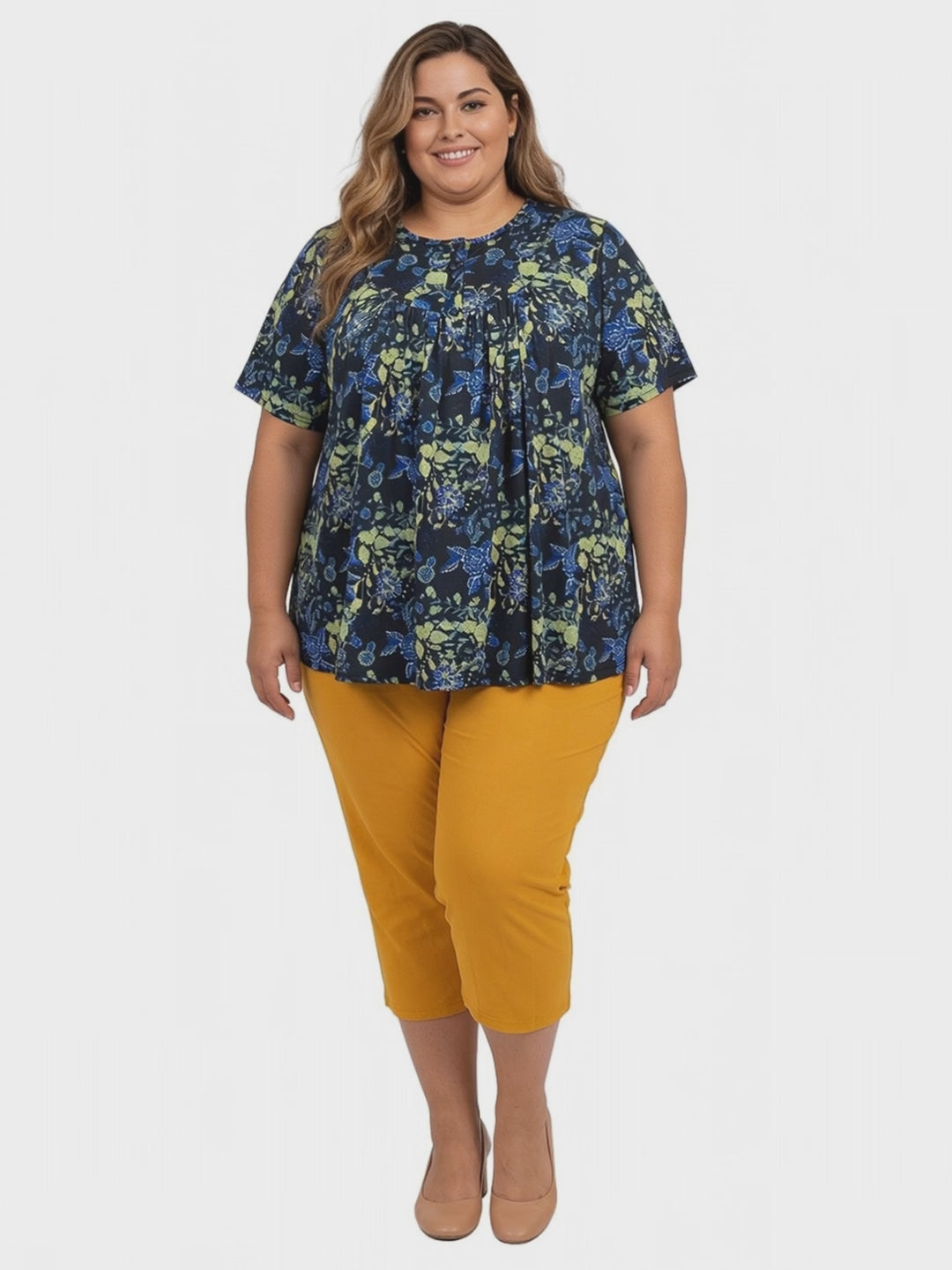 Carter Bib Top - Black Print